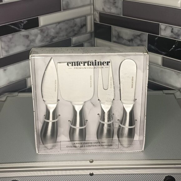 NEW. Prestige 4 Piece Knife Set Cheese - Premium Collection Entertainer Unopened - Picture 5 of 6